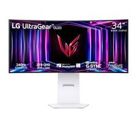 LG 34GS95QE Ultragear OLED Curved Gaming Monitor WQHD 800R 240Hz 0.03ms DisplayHDR True Black 400 AMD FreeSync Premium Pro NVIDIA G-Sync HDMI 2.1 DisplayPort Inclinaison/Hauteur/Support pivotant