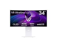 LG UltraGear OLED 34GX90SA Moniteur Gaming 34", 21:9 incurvé, WQHD (3440x1440), 240Hz, 0,03ms (GtG), fonctions intelligentes avec webOS 24, haut-parleur 14W, HDR 400 True Black, G-Sync, FreeSync