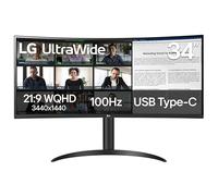LG 34WR55QK-B écran plat de PC 86,4 cm (34") 3440 x 1440 pixels Wide Quad HD Noir