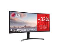 LG 35WN65C-B Écran Professionnel Ultra-Large WQHD incurvé avec Panneau VA 3440 x 1440 Pixels 21:9 300 CD/m2 sRGB > 99% HDR 10 1500:1 5 ms 100 Hz Noir 89 cm