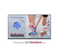 LG 43UL3J-M Écran plat UHD avec bords ultra-fins, parfait pour l'affichage dynamique 16h par jour.