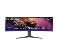 LG 45GR75DC-B Ultragear Moniteur de jeu incurvé 45 pouces 32:9 Double QHD 1 ms 200 Hz VESA DisplayHDR 600 avec DCI-P3 95 % AMD FreeSync Premium Pro Enhanced Gaming GUI DTS HP:X Support réglable sur 3