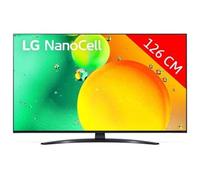 LG 50NANO766QA - Classe de diagonale 50" NANO76 Series TV LCD rétro-éclairée par LED - Smart TV - ThinQ AI, webOS - 4K UHD (2160p) 3840 x 2160 - HDR