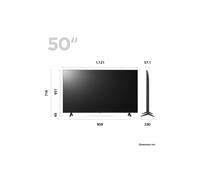 LG 50UR78006LK - 50" UR78 Series TV LCD rétro-éclairée par LED - Smart TV - ThinQ AI, webOS - 4K UHD (2160p) 3840 x 2160 - HDR - Direct LED