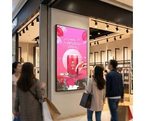 LG 75XS4P Écran vitrine 75'' Écran vitrine UHD de 75'' avec luminosité de 4 000 nits, conçu pour être visible en plein soleil et fonctionner en
