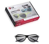 LG AG F315 Party Pack 4 paires de Lunettes Cinéma 3D Noir/Blanc/Vert/bleu