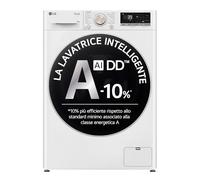 LG Lave-linge F4R7010TSWG 10 kg 1400 tr/min Wi‑Fi TurboWash 360 AI DD Blanc