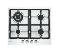 LG CBGZ2414S Table de Cuisson en Acier Inoxydable 60CM 4 Feux Grilles En Fonte