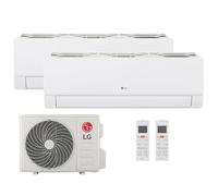 LG Climatiseur Multi Split Libero Smart WiFi 9 000 + 9 000 Btu Clim Dual Split avec Chauffage et Refroidissement, DualCool Inverter, Comfort Air, Filtre Double Protection