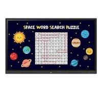 LG Tableau blanc interactif 75TR3DK-B 75" (190,5 cm) 4K 3840 x 2160 Écran tactile Noir