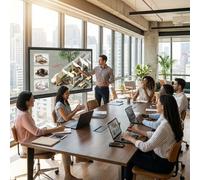 LG CreateBoard TR3DQ Écran interactif UHD 86'' Écran interactif UHD de 86 pouces avec Android 14, fonction multitouch à 50 points et partage sans fil