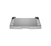 LG DSKSS.AESQKEU - Kit de jonction pour machine à laver et sèche-linge, installation en tour avec plateau coulissant, acier inoxydable, anti-traces de doigts, compatible avec les modèles LG 56/61 cm