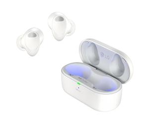 LG Electronics LG Tone Free T90S écouteurs Bluetooth Intra-Auriculaires avec Dolby Atmos, Technologie MEDIRIAN, ANC (Réduction sonore Active), UVnano+, Blanc., TONE-T90S.AEUSLWH