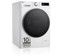 LG F4DR6010A1W machine à laver avec sèche linge Pose libre chargement frontal Blanc D