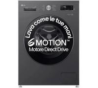 LG F4NX1009NMB Machine a Laver 9kg Chargeur Frontal Serie X1, Classe A, 1400 Tours WiFi, 6 Motion Direct Drive, Lavage a vapeur, All