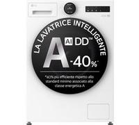 LG Lave-linge F4X7011TWB 11 kg 1400 tr/min Vapeur AI DD Wi‑Fi TurboWash Blanc Classe A