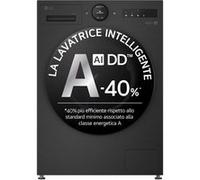 LG F4X7013TBB machine à laver Charge avant 13 kg 1400 tr/min Noir Noir G