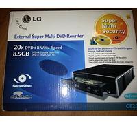LG GE20LU11 Graveur DVD externe PATA 20x USB Noir
