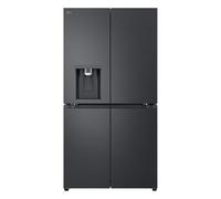 LG GML960EVBE, Multi Door, Classe E, 641 L, Total No Frost, raccord d'eau fixe, distributeur de glace, glace pilée et d'eau, Essence Black Steel