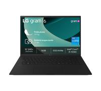 LG Gram 16Z90RU, Intel® Core? i5, 40,6 cm (16'), 2560 x 1600 pixels, 16 Go, 512 Go, Windows 11 Pro 16Z90RU-G.AP55F