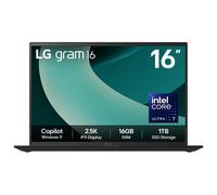 LG Gram 16Z90T-G.AA78A1 laptop Intel Core Ultra 7 255H Ultraportable 40,6 cm (16 ) 2.5K 16 Go LPDDR5x-SDRAM 1 To SSD Wi-Fi 7 (802.11be) Windows 11 Home Noir
