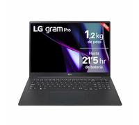 LG gram 16Z90T-G.AD8BB Ordinateur portable 16" Intel Core Ultra7 255H, 32 Go RAM, 2 To SSD, panneau IPS antireflet, WQXGA, 1,119 g, 22,5 heures, Windows 11 Home, noir, clavier QWERTY espagnol