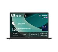 PC portable 16" gram 16Z90TL-G.AZ78F - 1,23kg, écran QHD+ format 16:10 (2560x1600), Intel® Ultra7 258V, RAM 32Go, SSD 1To NVMe, Intel® Arc™ graphics, Win 11 Pro Next Gen Premium, Noir Obisidien