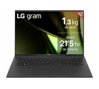 LG Gram 17Z90S-G.AD7BB - Ordinateur portable ultra léger 17", 2560 x 1600, écran IPS antireflet, Intel® Core™ Ultra 7, 32 Go RAM, 2 To SSD, 1,350 g, batterie jusqu'à 21,5 heures, Windows 11 Home, noir