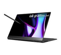 LG Gram Pro 2 en 1 Ordinateur Portable léger et Polyvalent, Intel Evo Edition - Intel Core Ultra 7, 16 Go de RAM, SSD 1 to, Noir