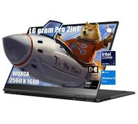 LG Gram Pro Ordinateur portable professionnel 2 en 1 WQXGA IPS Touch, Intel Evo Edition, Core Ultra 7 155H (16 cœurs jusqu'à 4,8 GHz), Intel Arc, 32 Go de RAM, 2 To SSD, Windows 11 Pro, avec