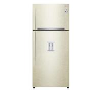 LG GTF744SEPED Réfrigérateur à deux portes Classe E 509L Wi-Fi Porte Refroidissement Gestion de l'humidité Distributeur d'eau Tiroir 0° Machine à glace Compresseur Smart Inverter Sable