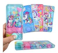 LG-Imports Lot de 3 anneaux de patience pour enfant Motif licorne Multicolore 16 cm