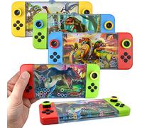 LG-Imports Lot de 3 anneaux dinosaures à paillettes pour enfants - Multicolore - 17 cm - Petit cadeau