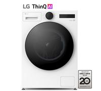 LG Lave-linge séchant F964X76WSTA 9/6 kg écran LCD molette Steam™ Blanc