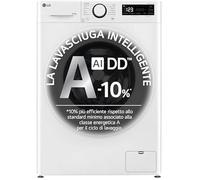 LG Lave-linge séchant slim 8/5 kg AI DD D2R3S08NSWW - 1200 tr/min, Vapeur, Blanc