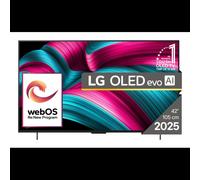 LG OLED evo AI OLED42C51LA TV 42" 4K Ultra HD (3840x2160) 120Hz Smart TV WebOS Wi-Fi/Ethernet/Bluetooth, Tuner DVB-T2/C/S2, HDMI 2.1, NVIDIA G-SYNC/FreeSync