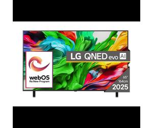 LG QNED AI TV 65QNED85A3C 65" (165.1cm) 4K Ultra HD QNED evo Mini LED Smart TV WebOS 25 DVB-T2/C/S2 Wi-Fi 6 HDMI 2.1 120Hz AMD FreeSync