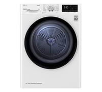 LG RH90V5AV5N Sèche-linge intelligent à chargement frontal 9 kg Classe A++, Condensation avec pompe à chaleur, Wi-Fi avec SmartThinQ, Eco Hybrid, Allergy Care, 60 x 69 x 85 cm - Blanc