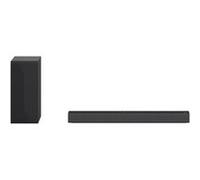 LG S60Q - Système de barre audio - pour la télévision - Canal 2.1 - sans fil - Bluetooth - Contrôlé par application - USB - 300 Watt (Totale) - noir Noir, Noir G