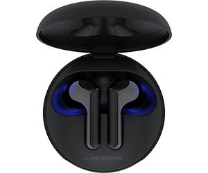 LG TONE Free FN6 | Ecouteurs Bluetooth True Wireless | UVNano LED élimine jusqu’à 99,9% de certaines bactéries | Son Meridian | Charge rapide / sans fil | IPX4 | Idéal bureau/télétravail | Noir