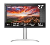 LG UHD Moniteur 27UP850K | 27" 4K IPS, Blanc/Argent | 60 Hz, 5 ms, DCI-P3 95 %, DisplayHDR 400, haut-parleurs intégrés