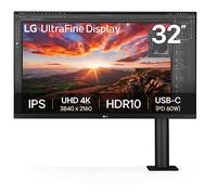 LG UltraFine Ergo 32UN880K-B - Écran LED - 32" (31.5" visualisable) - 3840 x 2160 4K UHD (2160p) @ 60 Hz - IPS - 350 cd/m² - 1000:1 - HDR10 - 5 ms - 2xHDMI, DisplayPort, USB-C - haut-parleurs