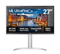 LG Ultrafine Moniteur 4K 27UP85ZK-W (Excl.)- 4K IPS 27", 60Hz, 5ms, HDR 400, écran Multi-réglable, HDMI, DisplayPort, USB-C (90W PD), Blanc