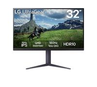 LG UltraGear™ 32” QHD Nano IPS 180 Hz 1 ms G-SYNC® Compatible Moniteur gaming 32GS85Q-B Noir Class F