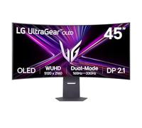 LG UltraGear OLED GX9 Moniteur de jeu 45GX950A-B - 5K2K 45" WOLED incurvé, double mode 165-330 Hz, 0,03 ms, 275-1300 nits, FreeSync Premium Pro, HDR 400, haut-parleurs, DP 2.1, HDMI 2.1, USB-C, noir