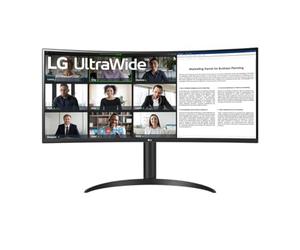 LG UltraWide 34WR55QC-B 34" Moniteur Ultra Large - Dalle VA résolution UWQHD 3440x1440, 5ms (GtG) 100Hz, HDR 10, sRGB 99%, AMD FreeSync, courbure 1800R, Noir