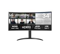 LG 34WR55QK-B écran plat de PC 86,4 cm (34") 3440 x 1440 pixels Wide Quad HD Noir