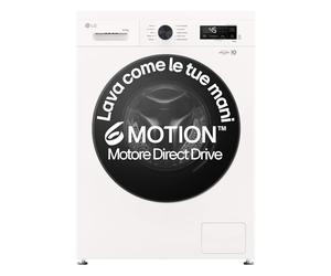 LG W4NX1085NWB Lave-sécheuse 8/5 kg série X1, lave-linge et sèche-linge ensemble E, 1400 tours, Wi-Fi, haut amovible, vapeur Allergy Care, technologie 6 Motion Direct Drive, Blanc