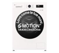 LG W4NX1095NWB Lave-sécheuse 9/5 kg Série X1, classe A/E, machine à laver sèche-linge, 1400 tours, Wi-Fi, technologie 6 mouvements Direct Drive, Top amovible, vapeur Allergy Care, Litonome, Blanc