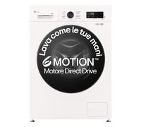 LG W4NX1095NWB Lave-sécheuse 9/5 kg Série X1, classe A/E, machine à laver sèche-linge, 1400 tours, Wi-Fi, technologie 6 mouvements Direct Drive, Top amovible, vapeur Allergy Care, Litonome, Blanc